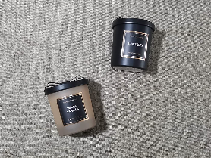 custom scented glass jar candles with metal lids AlliteRadiance Candle