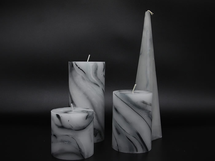 luxury design marble pillar candle wholesale AlliteRadiance Candle