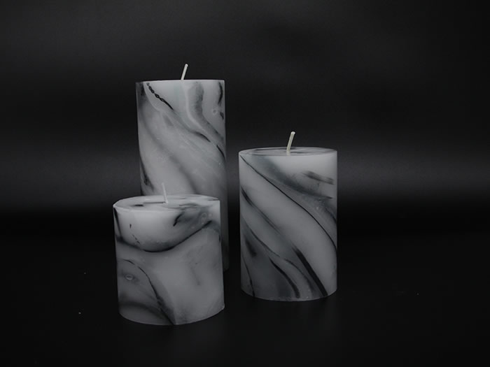 luxury design marble pillar candle wholesale AlliteRadiance Candle