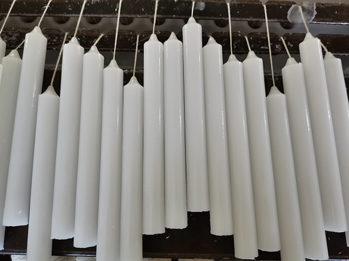 paraffin wax white color stick candles factory AlliteRadiance Candle