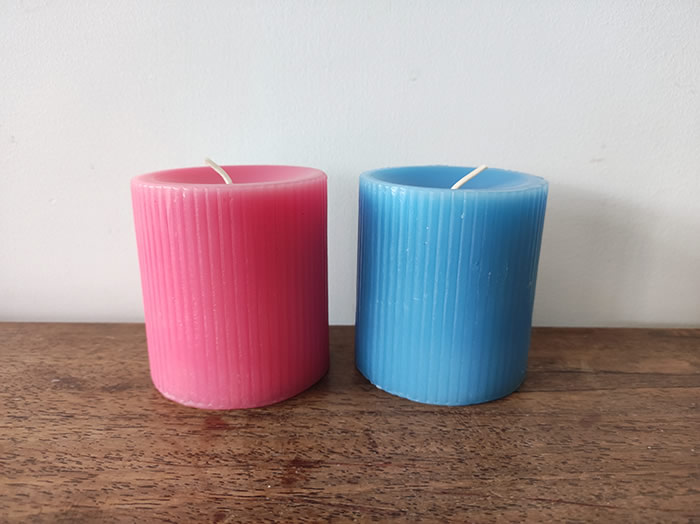 custom ribbed design pillar candles factory AlliteRadiance Candle