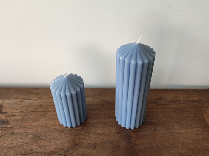 craft ribbed pillar candle factory AlliteRadiance Candle